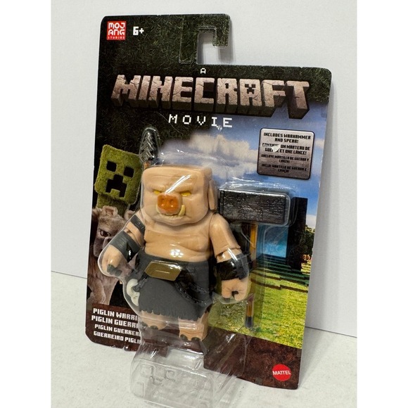 A Minecraft Movie Piglin Warrior Action Figure 4" collectible NEW - Picture 2 of 7